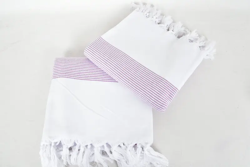 Wedding Day Gift For Bride, 70x40 Cotton Striped Towel, Turkish bath towel, Luxury towel, Bachelor Party Favors, Bridal Shower Gift, Gym Towel - 6