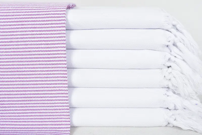 Wedding Day Gift For Bride, 70x40 Cotton Striped Towel, Turkish bath towel, Luxury towel, Bachelor Party Favors, Bridal Shower Gift, Gym Towel - 1