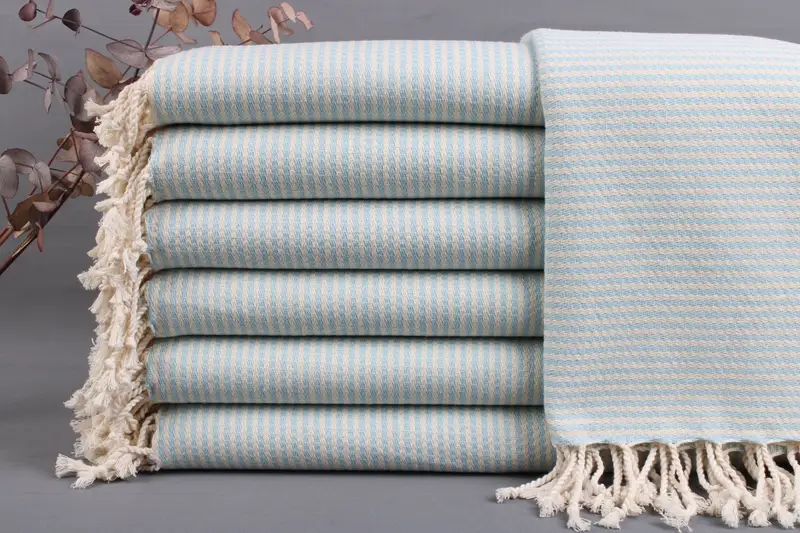 Wedding Gift Towel Turkish Bath Towel, Striped Peshtemal, 40x71 Inches