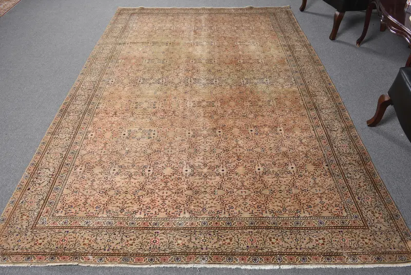 Alfombra vibrante de 6 x 9 pies, elegante diseño de rayas naranjas y azules