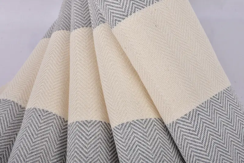 Organic towel, 70x40 Cotton Herringbone Towel, Yoga Towel, Beach Towel Bulk, Employee Gifts, Turkish bath towel, Spooky Bachelorette Party Favors - 5