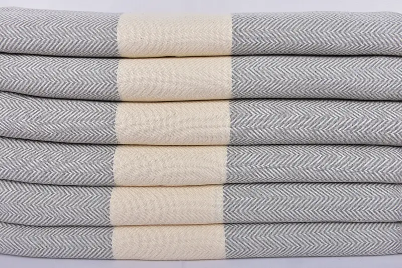 Organic towel, 70x40 Cotton Herringbone Towel, Yoga Towel, Beach Towel Bulk, Employee Gifts, Turkish bath towel, Spooky Bachelorette Party Favors - 2