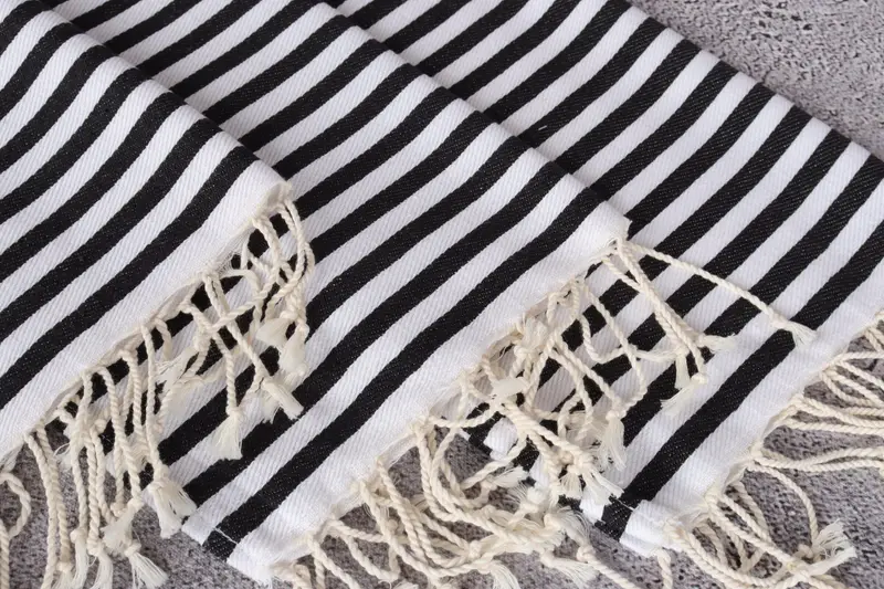 Personalized Dish Towel, Handmade Gift, Wedding Gift, 40x18 Cotton Striped Towel, Monogrammed Hand Towel, Monogrammed Turkish Towel, Custom Gifts - 5