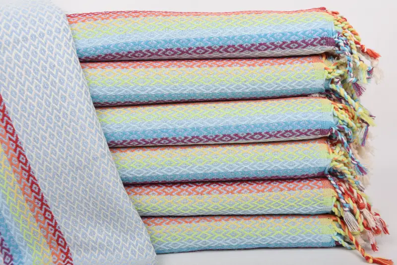 Personalized Gift For Him, 70x40 Cotton Diamond Towel, Luxury Turkish beach towel for summer vacation, Best Friend Gift, Custom Towel, Organic towel