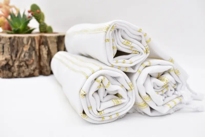 Personalized Dish Towel, Bridesmaid Towel, Embroidery Towel, 40x24 Cotton Striped Towel, Personalized Gift, Turkish Hand Towel, Bachelor Gifts - 6