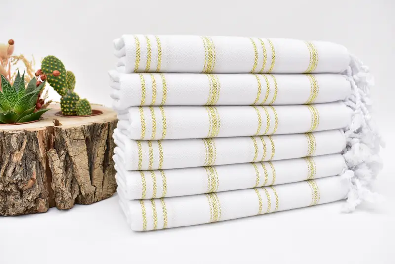 Personalized Dish Towel, Bridesmaid Towel, Embroidery Towel, 40x24 Cotton Striped Towel, Personalized Gift, Turkish Hand Towel, Bachelor Gifts - 2