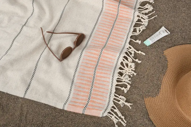 Bridal Shower Favors, Gift For Him, Bachelorette Party Favor, Turkish Towel Monogram, Bridesmaid Gift, 70x40 Linen Striped Towel, Turkish Towel Bulk - 7