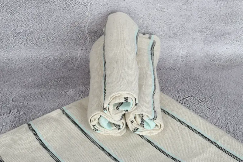 Turkish Towel Monogram, Gym Towel, Engagement Gift, 40x20 Linen Striped Towel, Turkish Tea Towel, Monogram Hand Towel, Monogram Kitchen Towel - 7
