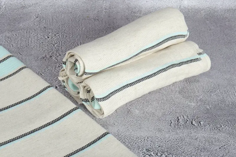 Turkish Towel Monogram, Gym Towel, Engagement Gift, 40x20 Linen Striped Towel, Turkish Tea Towel, Monogram Hand Towel, Monogram Kitchen Towel - 8