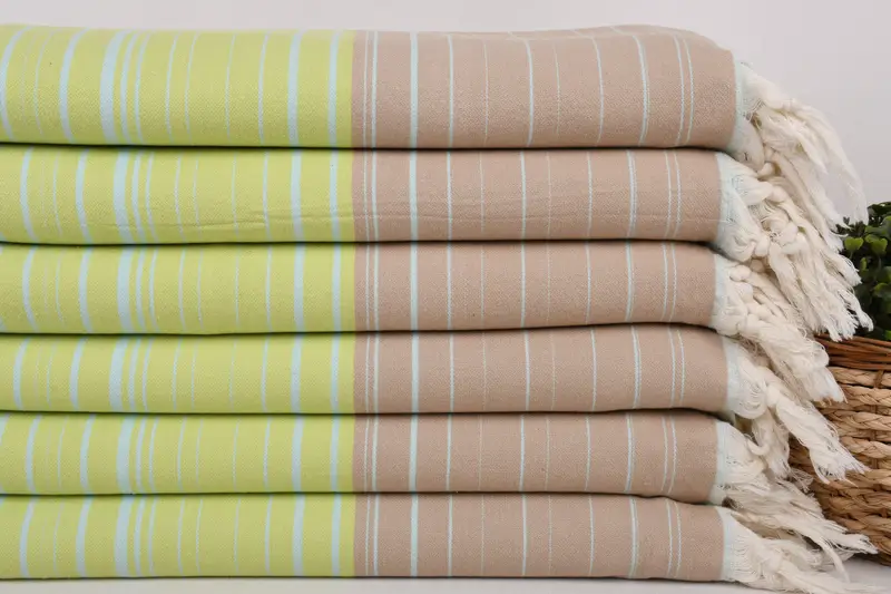 Turkish hand towel, Bachelorette Party Favors, Yoga Towel, 70x40 Cotton Striped Towel, Mother Of The Groom Gift, Bachelor Bachelorette Party Favors - 2