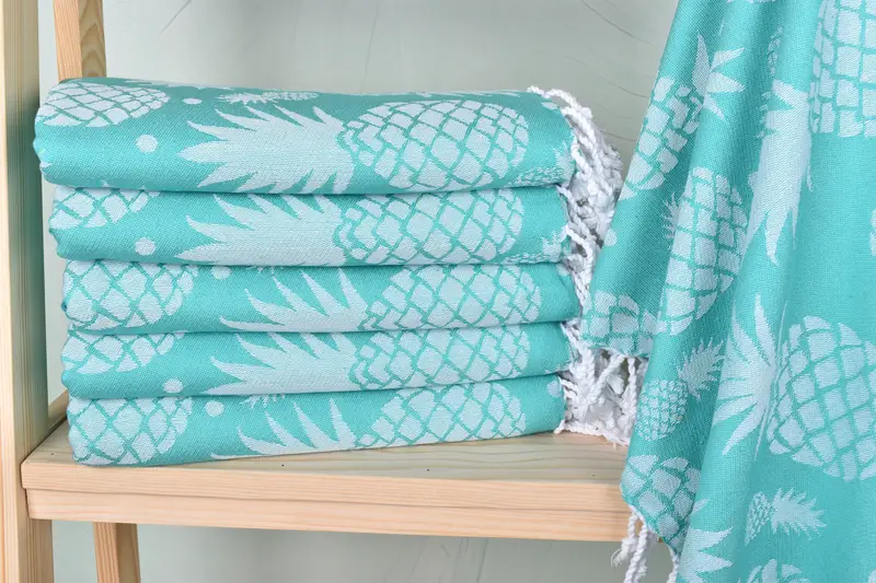Scarf Towel, 70x36 Cotton Pineapple Design Towel, Housewarming Gift, Turkish bath towel, Bridesmaid Proposal Gift, Bachelorette Party Decorations - 2