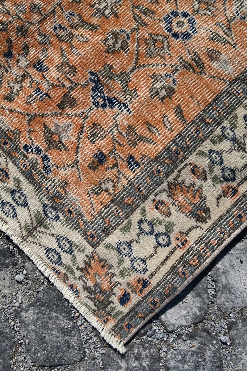 Bedroom Rug, 0x0 ft Small Rug, Rugs For Small, Vintage Rug, Turkish Rug, Bathroom Rugs, Ivory Flatweave Area Rug, Floor Rug, Luxury Rugs, Boho Rug - 9