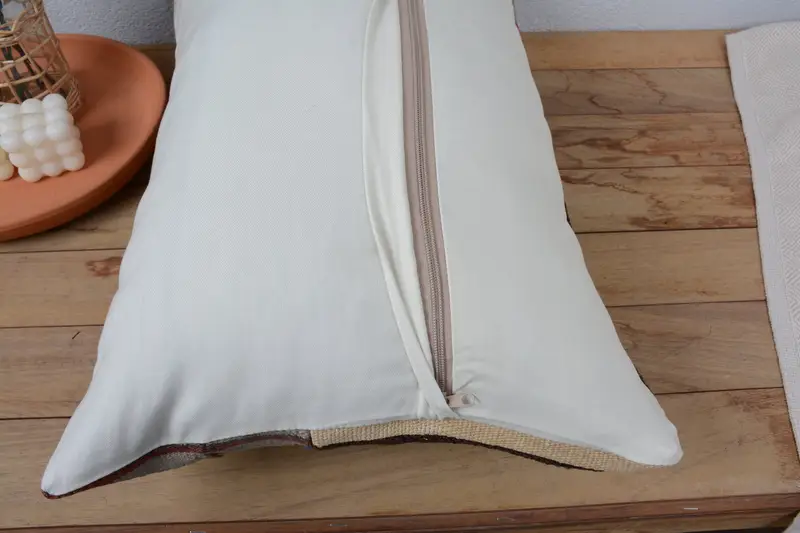 Farmhouse Cushion Cover, 16x24 Brown Pillow, Antique Pillows, Pillow Sham, Boho Pillow Sham Cover, Designer Throw Pillow Cover, Turkish Kilim Pillow - 6