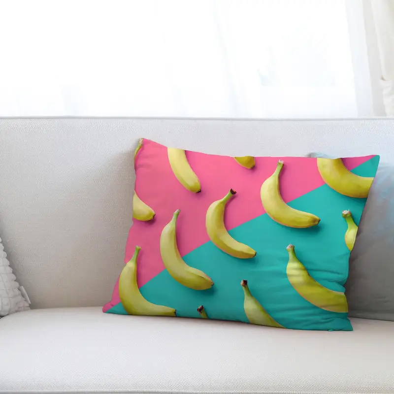 Fruity Delight Printed Pillow: Colorful, Vibrant, and Comforting