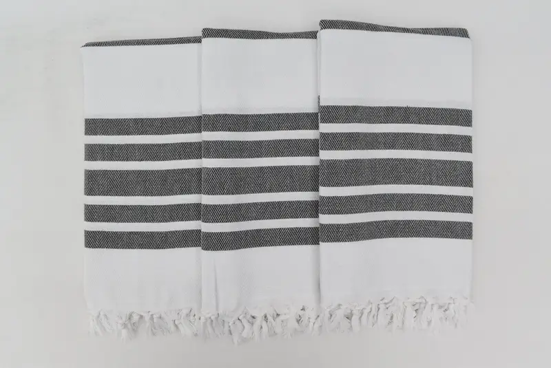 Fouta towel, Summer Gift, Bachelor Party Favors, 70x40 Cotton Herringbone Towel, Soft and absorbent Turkish towel, Quick-dry towel, Spa Towel - 6