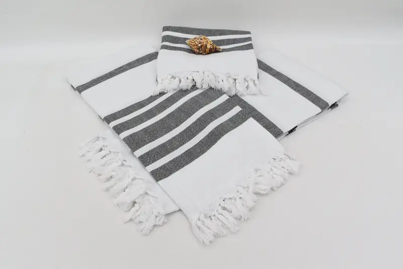 Fouta towel, Summer Gift, Bachelor Party Favors, 70x40 Cotton Herringbone Towel, Soft and absorbent Turkish towel, Quick-dry towel, Spa Towel - 8