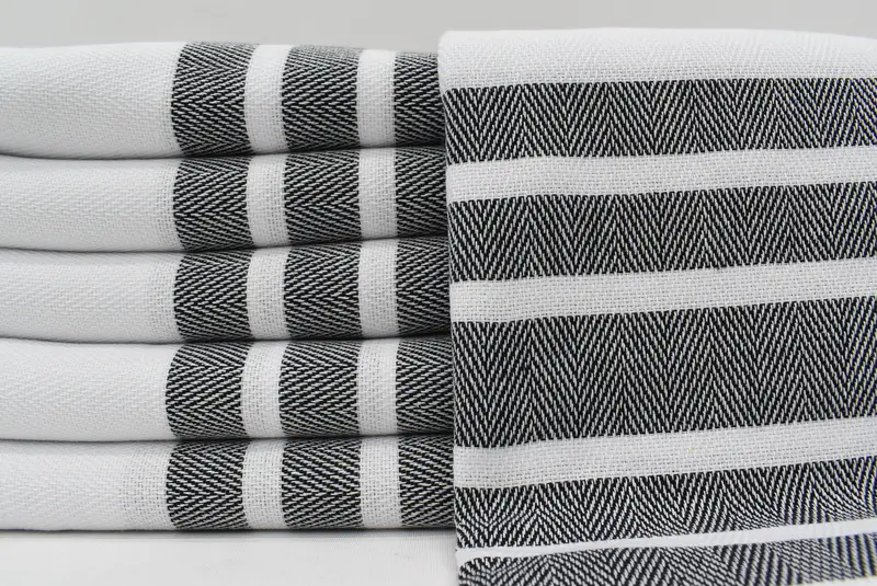 Fouta towel, Summer Gift, Bachelor Party Favors, 70x40 Cotton Herringbone Towel, Soft and absorbent Turkish towel, Quick-dry towel, Spa Towel - 1