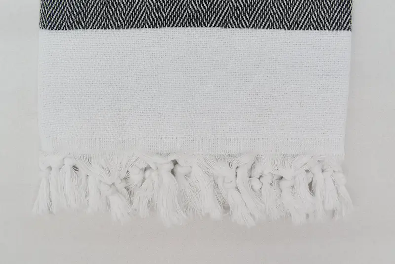 Fouta towel, Summer Gift, Bachelor Party Favors, 70x40 Cotton Herringbone Towel, Soft and absorbent Turkish towel, Quick-dry towel, Spa Towel - 5