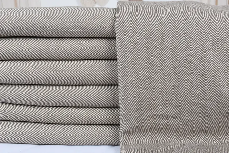Turkish Bedcover, Turkish Bedspread, Embroidered Bedspread, 100x80 Cotton Herringbone Towel, Woven Blanket, Decorative Blanket, Bridal Shower Gift - 3