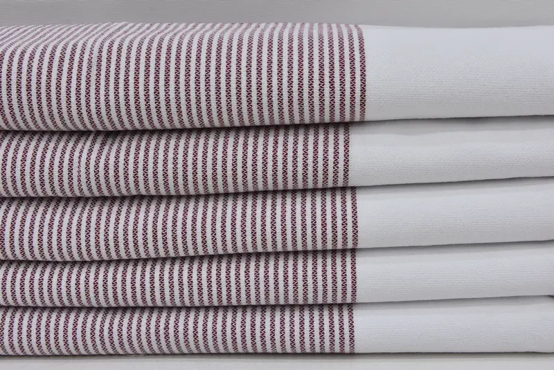 Bridal Gifts, Monogram Kitchen Towel, Bachelor Towel, Custom Hand Towel, Wedding Anniversary Gift, 40x18 Cotton Striped Towel, Personalized Gifts - 3