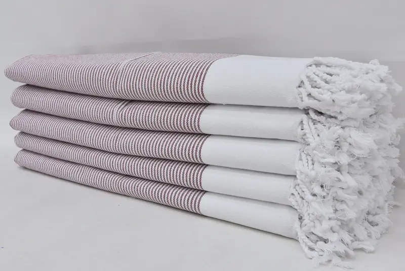 Bridal Gifts, Monogram Kitchen Towel, Bachelor Towel, Custom Hand Towel, Wedding Anniversary Gift, 40x18 Cotton Striped Towel, Personalized Gifts - 2