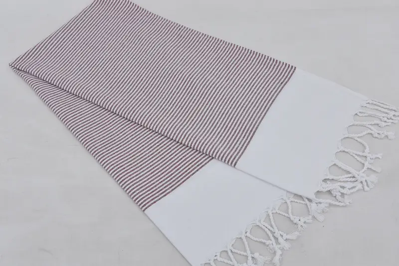 Bridal Gifts, Monogram Kitchen Towel, Bachelor Towel, Custom Hand Towel, Wedding Anniversary Gift, 40x18 Cotton Striped Towel, Personalized Gifts - 4