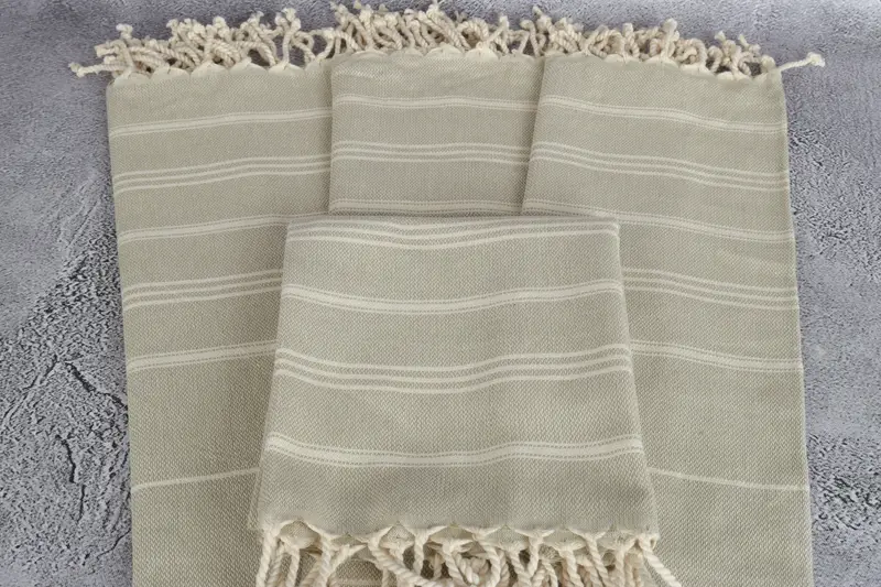 Decorative Towel, Turkish Hand Towel, Bridesmaid Gifts, Gift For The Home, Custom Gift, 36x24 Cotton Striped Towel, Monogram Kitchen Towel - 4