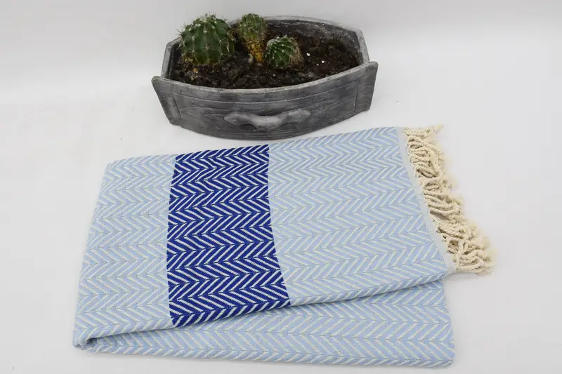 Lightweight Turkish towel, Beach towel, Cotton towel, 70x40 Cotton Chevron Towel, Boyfriend Christmas Gift, Halloween Bachelorette Party Favors - 6