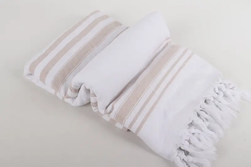 Gift For Best Friend, 70x36 Cotton Striped Terry Towel, Bachelorette Party Favors, Gift For Him, Turkish beach towel, Gift For Wedding Day - 6