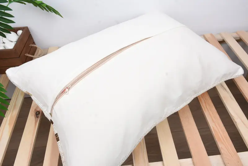 Meditation Pillow, Ethnical Kilim Rug Pillow, Turkish Kilim Pillow, 20x28 White Cushion Case, Tapestry Cushion Cover, Turkish Pillow, Cushion - 8