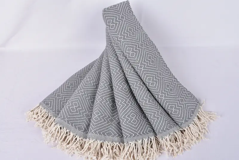 Bridesmaid Gift Towel, Sand-resistant towel, 76x40 Cotton Diamond Towel, Gift For Boyfriend, Extra large Turkish bath towel, Best Beach Towel - 4