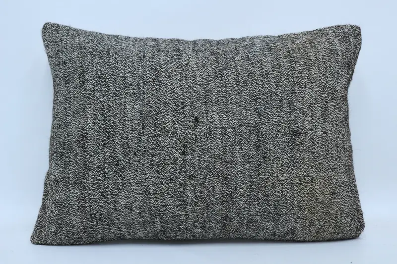 Pillow Cover, Armchair Pillow Cover, Throw Kilim Pillow, Boho Pillow, Art Deco Cushion, 20x28 Black Cushion Cover, Home Decor Pillow - 1
