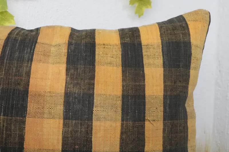 16x24 Yellow Pillow, Pillow Cover, Nomadic Cushion Cover, Ethnic Pillow Cover Pillow Cover, Kilim Pillow Cover, Throw Kilim Pillow, Pillow for Sofa - 5