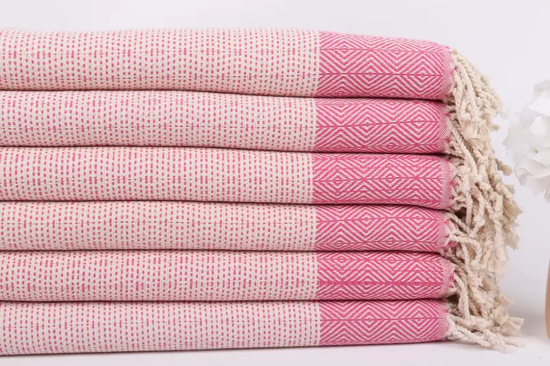 70x40 Cotton Diamond Towel, Girls Weekend Favors, Cute Beach Towel, Organic Turkish towel, Bachelorette Gifts, Bridesmaid Gifts, Bride Gift - 3