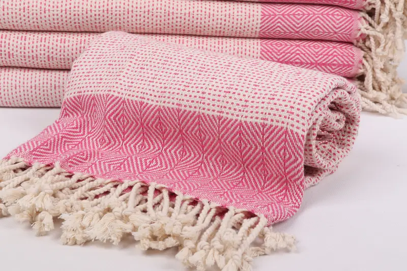 70x40 Cotton Diamond Towel, Girls Weekend Favors, Cute Beach Towel, Organic Turkish towel, Bachelorette Gifts, Bridesmaid Gifts, Bride Gift - 4