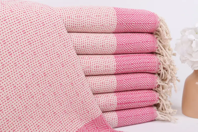 70x40 Cotton Diamond Towel, Girls Weekend Favors, Cute Beach Towel, Organic Turkish towel, Bachelorette Gifts, Bridesmaid Gifts, Bride Gift - 1
