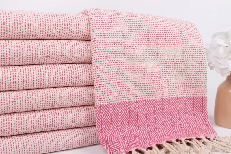 70x40 Cotton Diamond Towel, Girls Weekend Favors, Cute Beach Towel, Organic Turkish towel, Bachelorette Gifts, Bridesmaid Gifts, Bride Gift - 2
