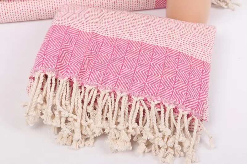 70x40 Cotton Diamond Towel, Girls Weekend Favors, Cute Beach Towel, Organic Turkish towel, Bachelorette Gifts, Bridesmaid Gifts, Bride Gift - 5