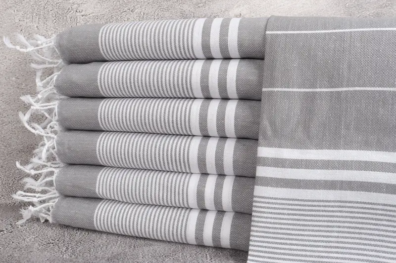 Summer Towel, Turkish Towel Hand Towel, Gym Towel, Personalized Hand Towel, 40x24 Cotton Striped Towel, Welcome Wedding Gift, Monogrammed Hand Towel - 1