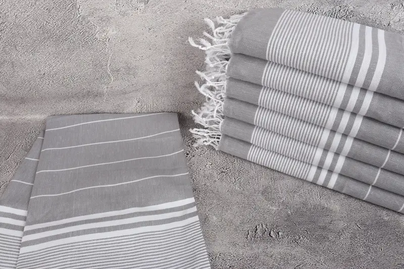Summer Towel, Turkish Towel Hand Towel, Gym Towel, Personalized Hand Towel, 40x24 Cotton Striped Towel, Welcome Wedding Gift, Monogrammed Hand Towel - 2