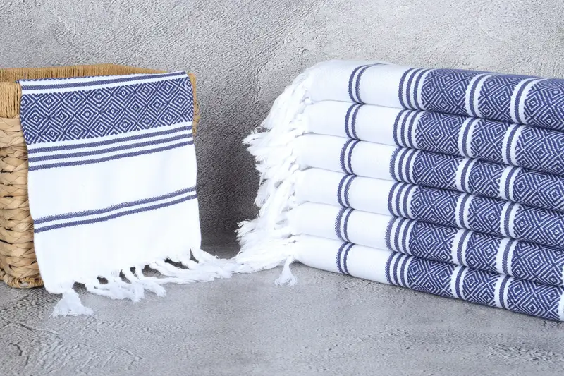 Organik havlu, 40x18 pamuklu elmas havlu, kişiselleştirilmiş bulaşık havlu, anne için hediye, kişiselleştirilmiş hediyeler, monogramlı Türk havlu, Türk el havlu - 3