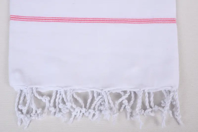 Embroidery Towels, Turkish beach towel, Gift For Him, 70x40 Cotton Striped Towel, Organic cotton peshtemal for spa and beach, Organic Turkish towel - 3