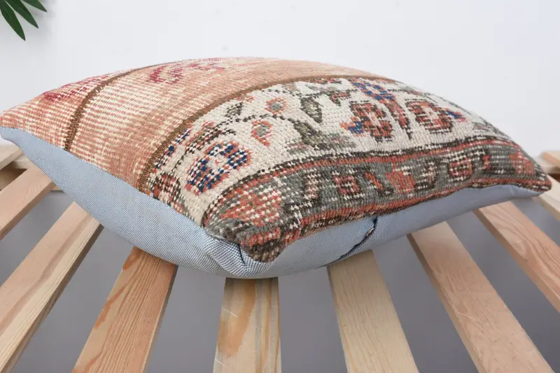 Pillow Sham, Pillow for Sofa, Outdoor Bolster Pillow Sham, Aesthetic Pillow Case, Gift Pillow, Turkish Pillow, 16x16 Brown Pillow - 6