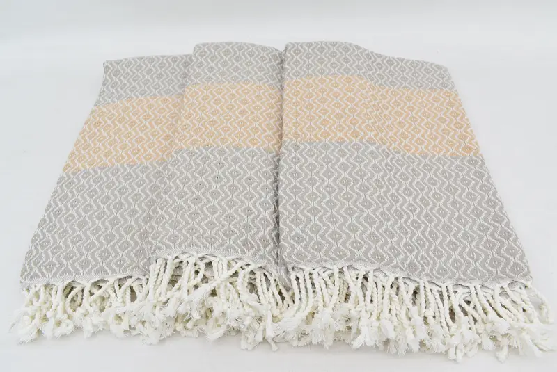 Absorbent towel, Beach Wedding Favor, Large Turkish Towel, 70x40 Cotton Striped Towel, Sand-resistant towel, Wedding Gift Ideas, Summer Towel - 8
