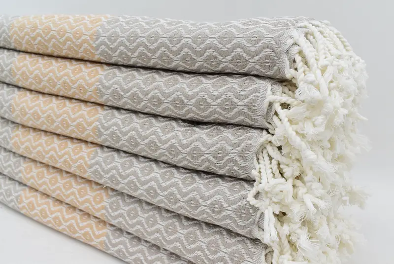 Absorbent towel, Beach Wedding Favor, Large Turkish Towel, 70x40 Cotton Striped Towel, Sand-resistant towel, Wedding Gift Ideas, Summer Towel - 6