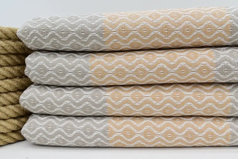 Absorbent towel, Beach Wedding Favor, Large Turkish Towel, 70x40 Cotton Striped Towel, Sand-resistant towel, Wedding Gift Ideas, Summer Towel - 7