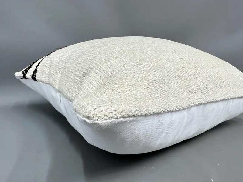 Pillow, 24x24 White Pillow, Outdoor Cushion Case, Chair Pillow Sham, Turkish Kilim Pillow, Home Decor Pillow, Turkish Pillow - 6