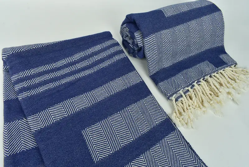 Gift For Him, Unique Gift, Custom Bath Towel, Summer Gift Ideas, Personalized Gift, Guest Towel, Monogrammed Beach Towel, 68x38 Cotton Chevron Towel - 8
