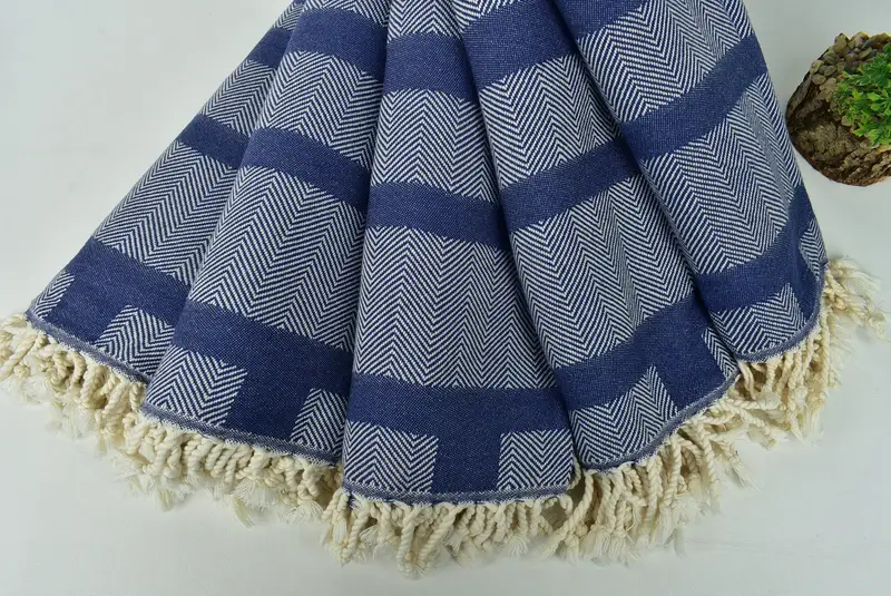 Gift For Him, Unique Gift, Custom Bath Towel, Summer Gift Ideas, Personalized Gift, Guest Towel, Monogrammed Beach Towel, 68x38 Cotton Chevron Towel - 5