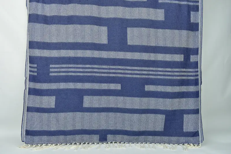 Gift For Him, Unique Gift, Custom Bath Towel, Summer Gift Ideas, Personalized Gift, Guest Towel, Monogrammed Beach Towel, 68x38 Cotton Chevron Towel - 1